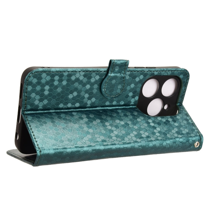 For Oukitel C50 Honeycomb Dot Texture Leather Phone Case