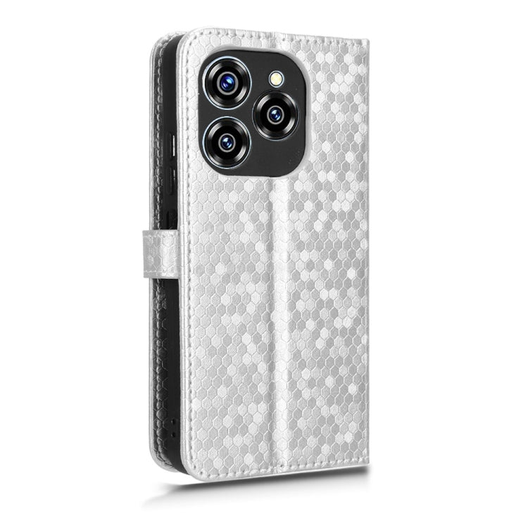 For Oukitel C50 Honeycomb Dot Texture Leather Phone Case