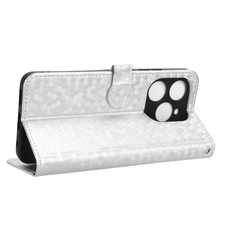 For Oukitel C50 Honeycomb Dot Texture Leather Phone Case