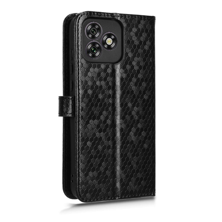 For Oukitel C53 Honeycomb Dot Texture Leather Phone Case