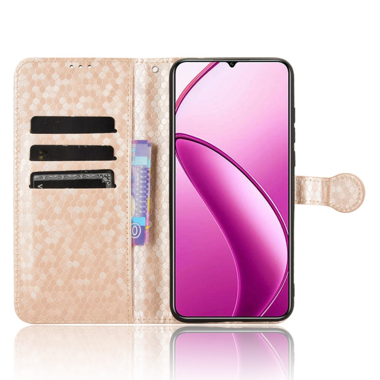 For Oukitel C53 Honeycomb Dot Texture Leather Phone Case