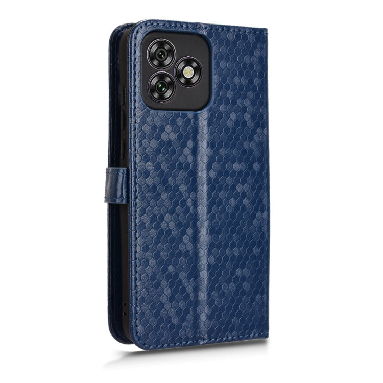 For Oukitel C53 Honeycomb Dot Texture Leather Phone Case