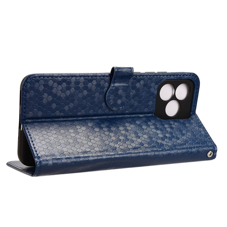 For Oukitel C53 Honeycomb Dot Texture Leather Phone Case