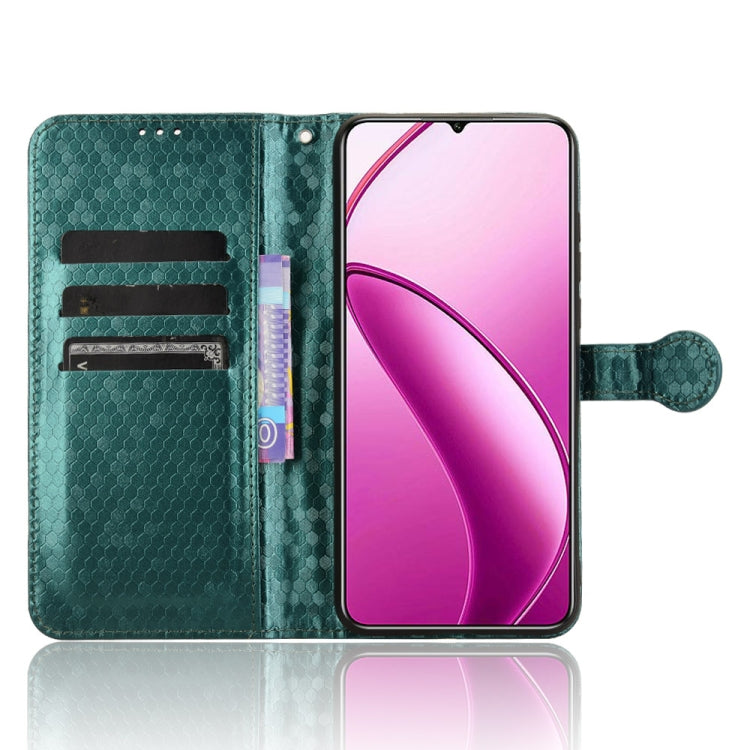 For Oukitel C53 Honeycomb Dot Texture Leather Phone Case