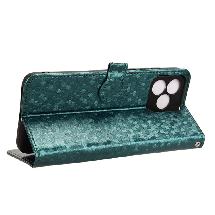 For Oukitel C53 Honeycomb Dot Texture Leather Phone Case
