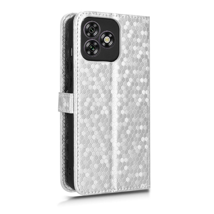 For Oukitel C53 Honeycomb Dot Texture Leather Phone Case