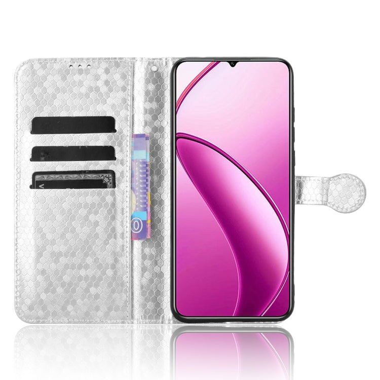 For Oukitel C53 Honeycomb Dot Texture Leather Phone Case