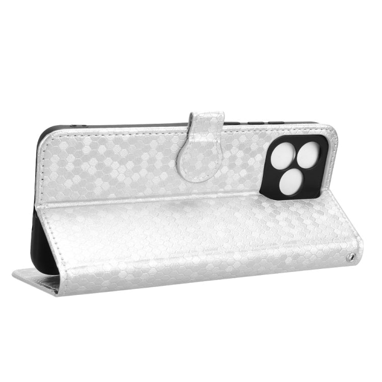 For Oukitel C53 Honeycomb Dot Texture Leather Phone Case