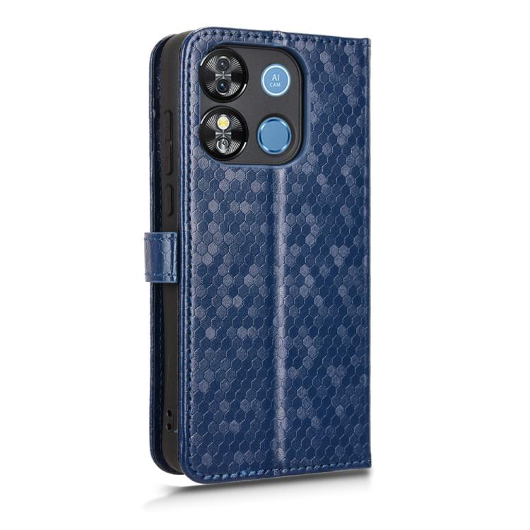 For Oukitel C57S Honeycomb Dot Texture Leather Phone Case
