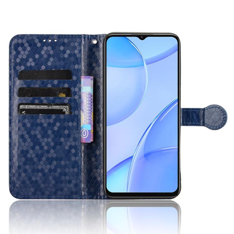For Oukitel C57S Honeycomb Dot Texture Leather Phone Case