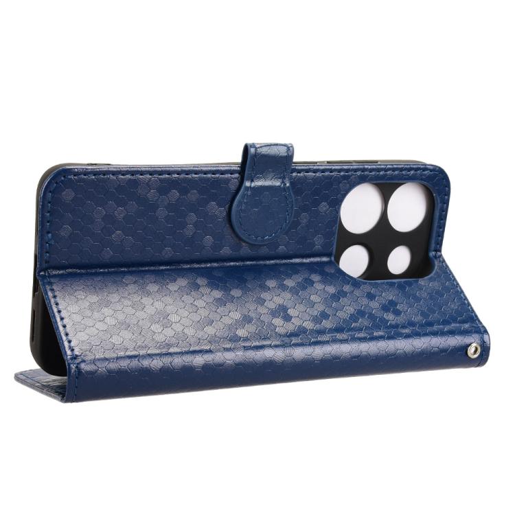 For Oukitel C57S Honeycomb Dot Texture Leather Phone Case