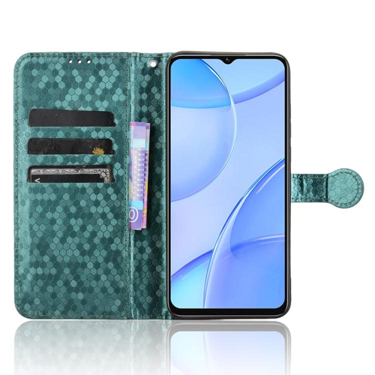 For Oukitel C57S Honeycomb Dot Texture Leather Phone Case