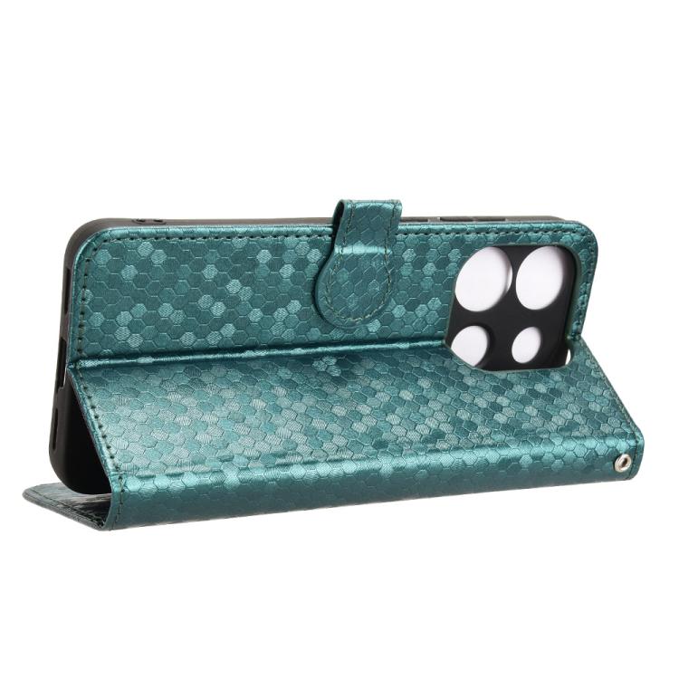 For Oukitel C57S Honeycomb Dot Texture Leather Phone Case