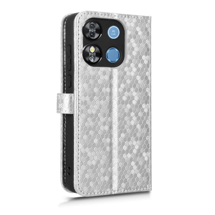 For Oukitel C57S Honeycomb Dot Texture Leather Phone Case