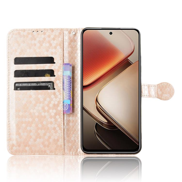 For Oukitel C58 / C58 Pro Honeycomb Dot Texture Leather Phone Case