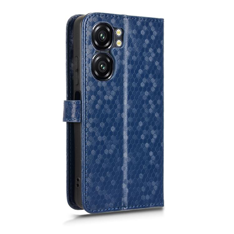 For Oukitel C58 / C58 Pro Honeycomb Dot Texture Leather Phone Case