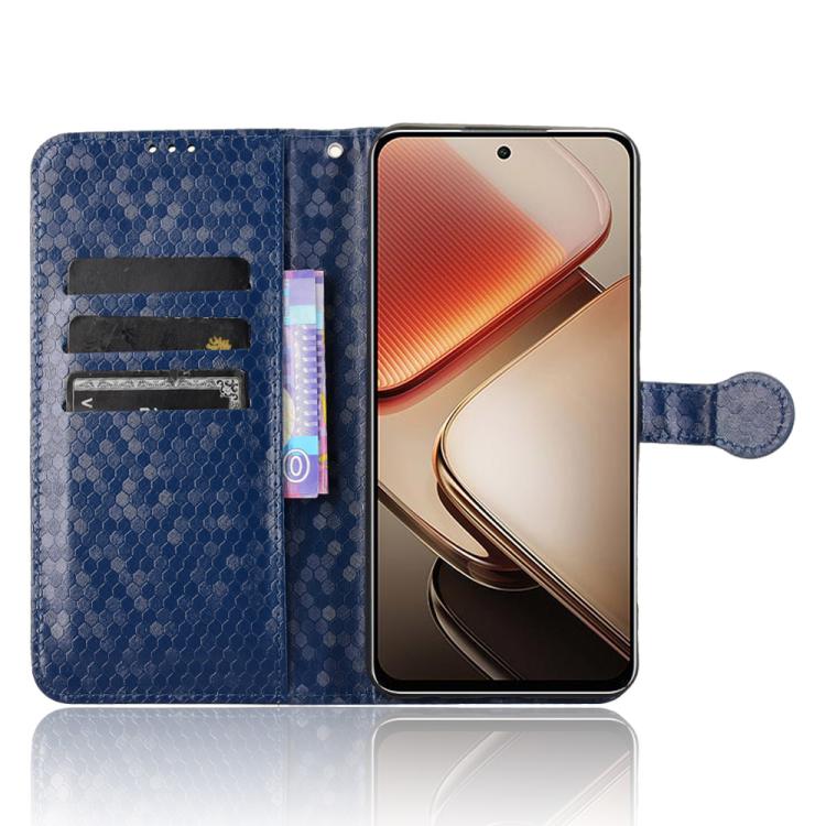 For Oukitel C58 / C58 Pro Honeycomb Dot Texture Leather Phone Case