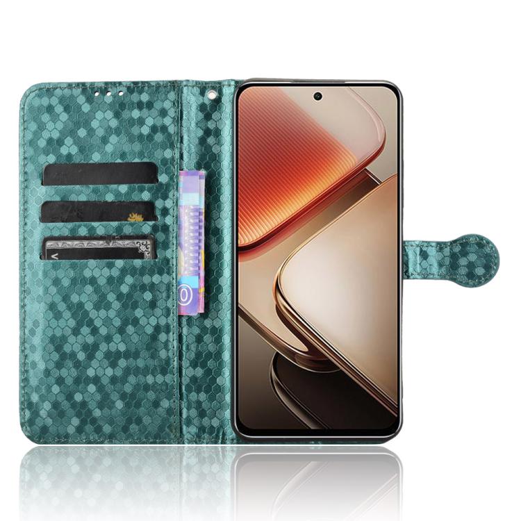 For Oukitel C58 / C58 Pro Honeycomb Dot Texture Leather Phone Case