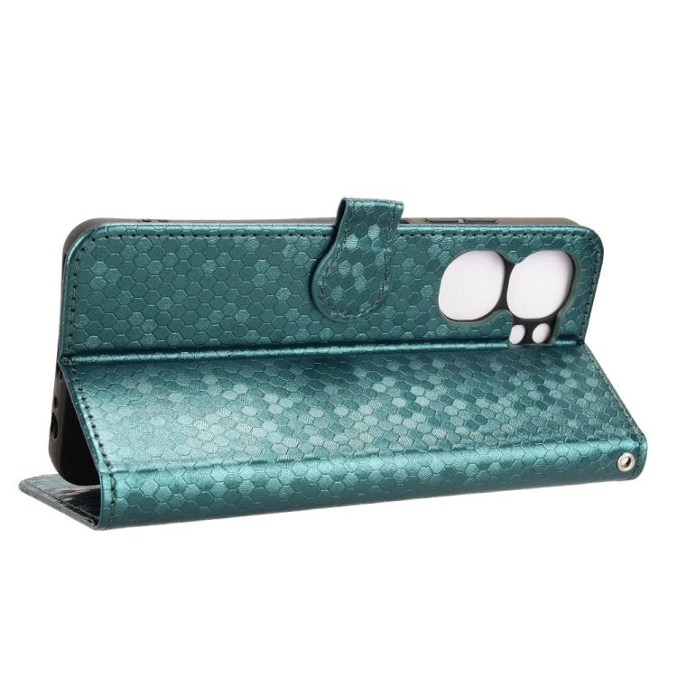 For Oukitel C58 / C58 Pro Honeycomb Dot Texture Leather Phone Case