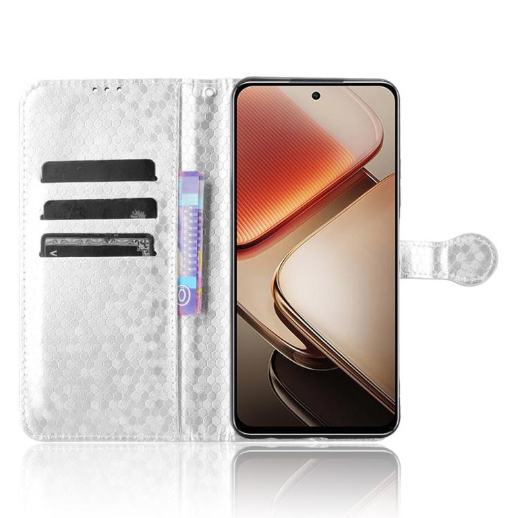 For Oukitel C58 / C58 Pro Honeycomb Dot Texture Leather Phone Case