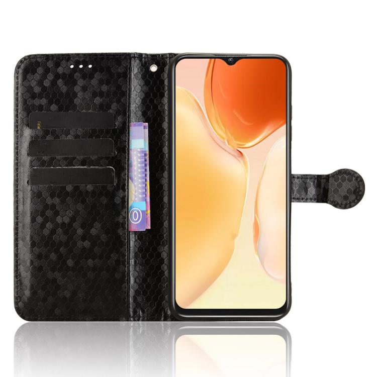 For Oukitel C1 / C1 Pro Honeycomb Dot Texture Leather Phone Case