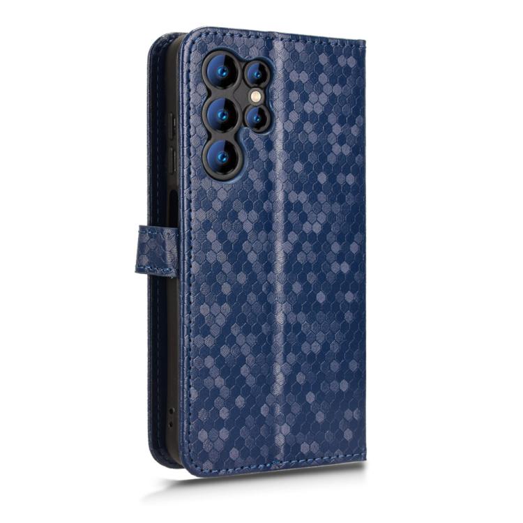 For Oukitel C1 / C1 Pro Honeycomb Dot Texture Leather Phone Case