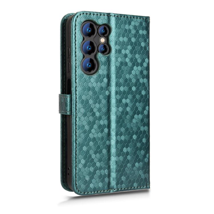 For Oukitel C1 / C1 Pro Honeycomb Dot Texture Leather Phone Case
