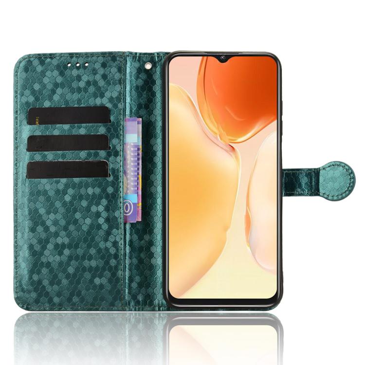 For Oukitel C1 / C1 Pro Honeycomb Dot Texture Leather Phone Case
