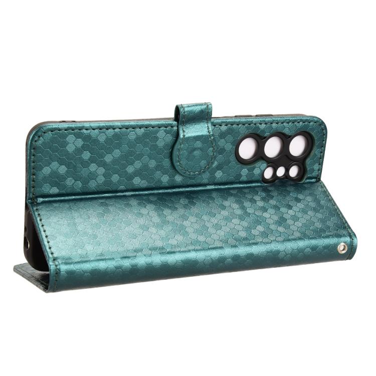 For Oukitel C1 / C1 Pro Honeycomb Dot Texture Leather Phone Case