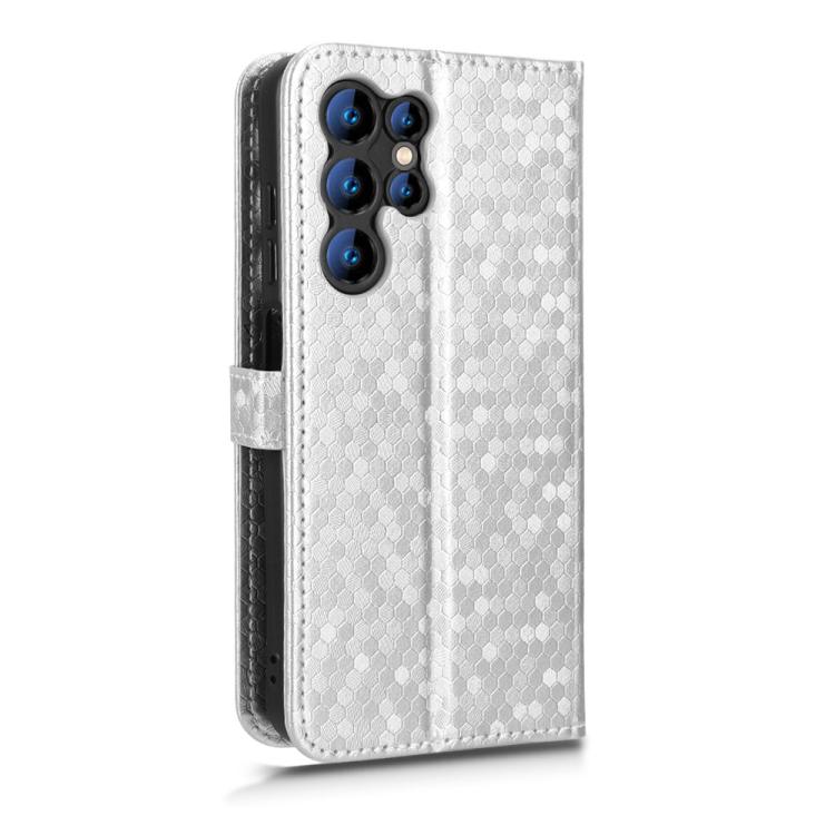 For Oukitel C1 / C1 Pro Honeycomb Dot Texture Leather Phone Case