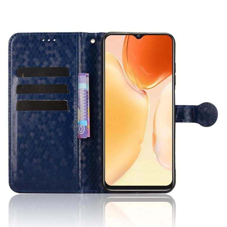 For Oukitel C61 / C61 Pro Honeycomb Dot Texture Leather Phone Case