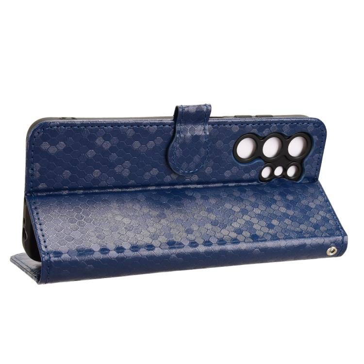 For Oukitel C61 / C61 Pro Honeycomb Dot Texture Leather Phone Case