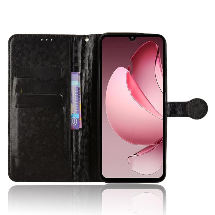 For Oukitel C60 / C60 Pro Honeycomb Dot Texture Leather Phone Case