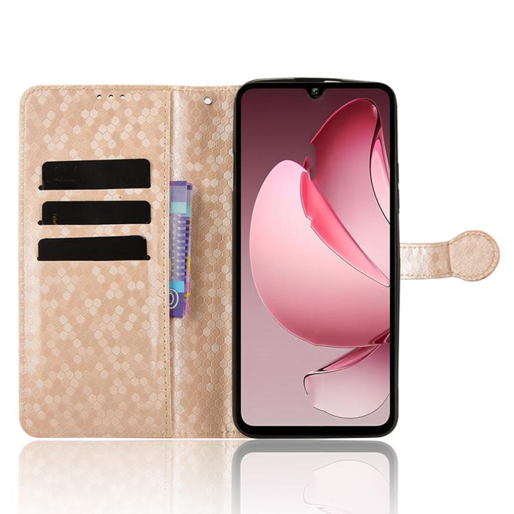 For Oukitel C60 / C60 Pro Honeycomb Dot Texture Leather Phone Case