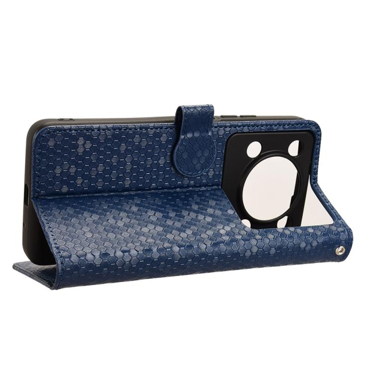 For Oukitel C60 / C60 Pro Honeycomb Dot Texture Leather Phone Case