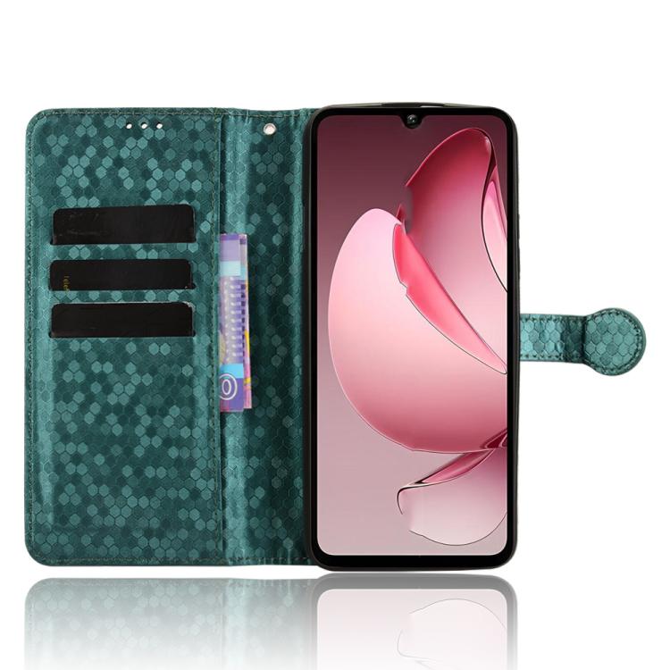 For Oukitel C60 / C60 Pro Honeycomb Dot Texture Leather Phone Case