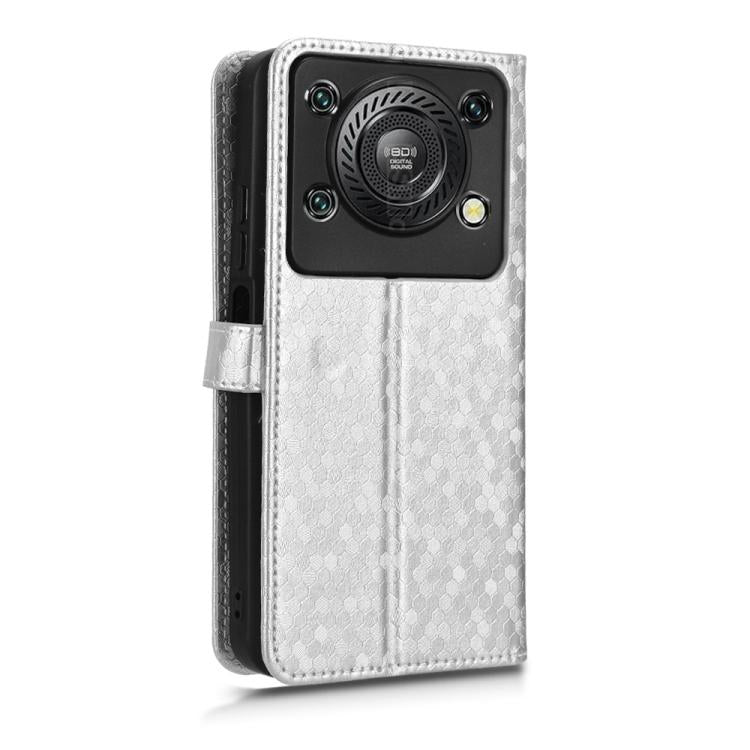 For Oukitel C60 / C60 Pro Honeycomb Dot Texture Leather Phone Case