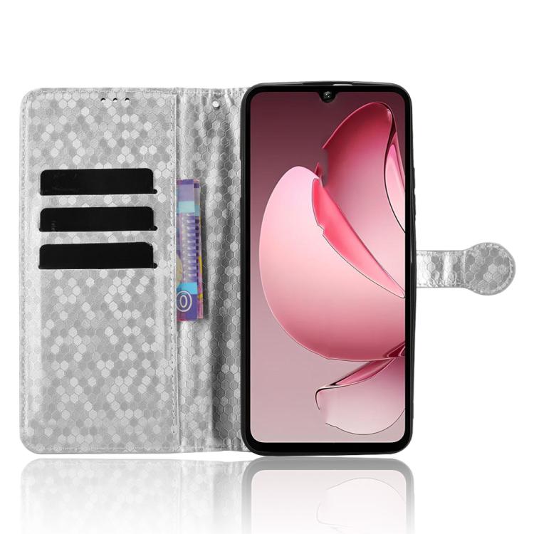 For Oukitel C60 / C60 Pro Honeycomb Dot Texture Leather Phone Case