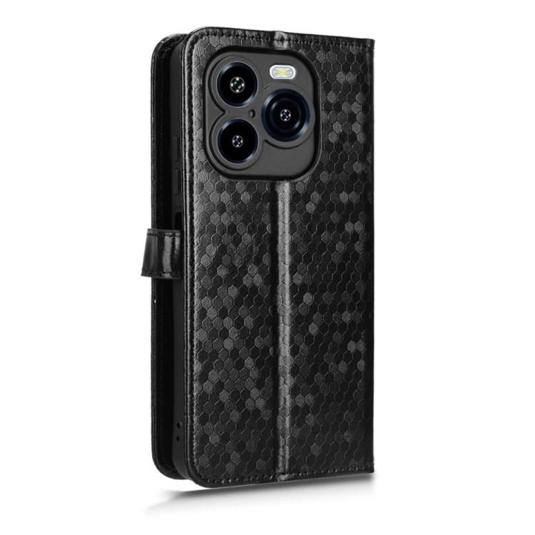 For Oukitel C65 / C65 Pro Honeycomb Dot Texture Leather Phone Case