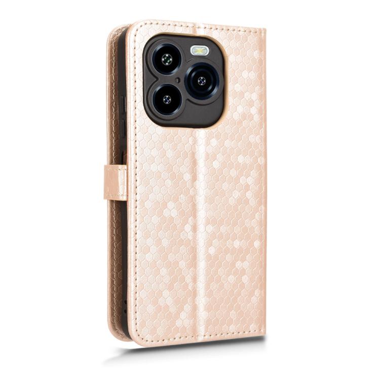 For Oukitel C65 / C65 Pro Honeycomb Dot Texture Leather Phone Case