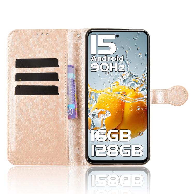 For Oukitel C65 / C65 Pro Honeycomb Dot Texture Leather Phone Case