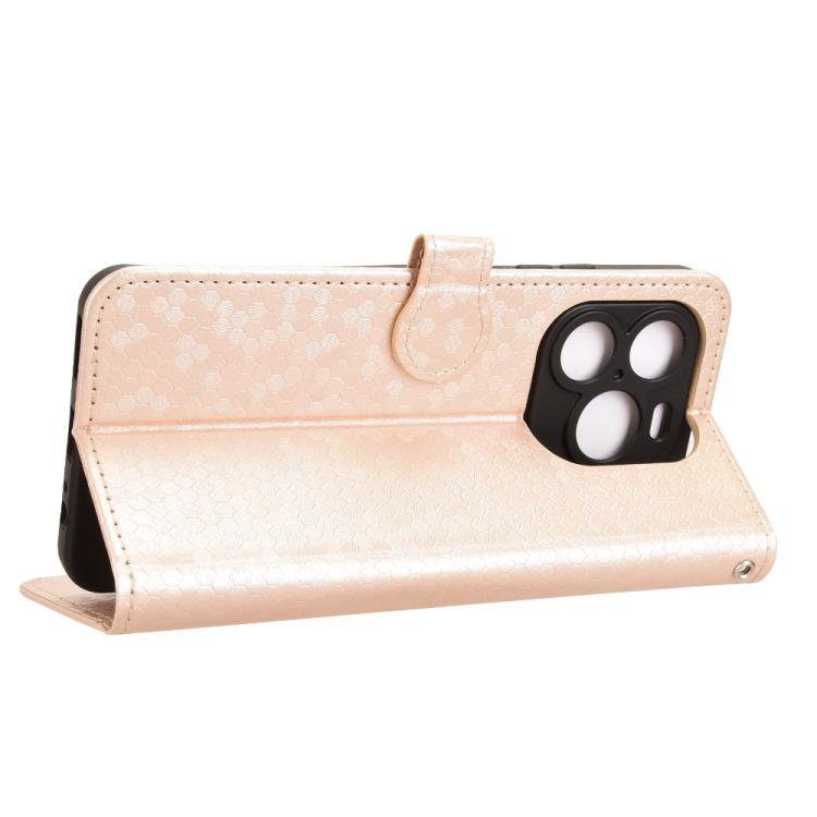 For Oukitel C65 / C65 Pro Honeycomb Dot Texture Leather Phone Case