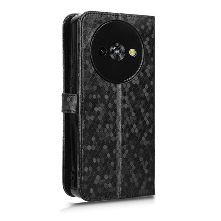 For Oukitel C59 / C59 Pro Honeycomb Dot Texture Leather Phone Case