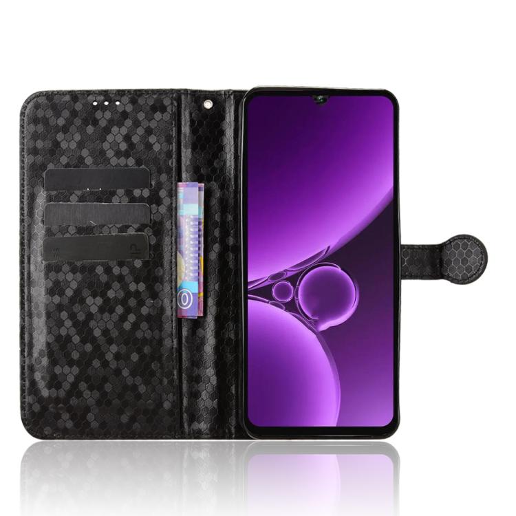 For Oukitel C59 / C59 Pro Honeycomb Dot Texture Leather Phone Case