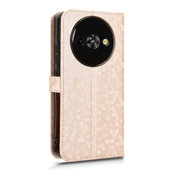 For Oukitel C59 / C59 Pro Honeycomb Dot Texture Leather Phone Case