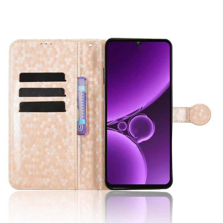 For Oukitel C59 / C59 Pro Honeycomb Dot Texture Leather Phone Case
