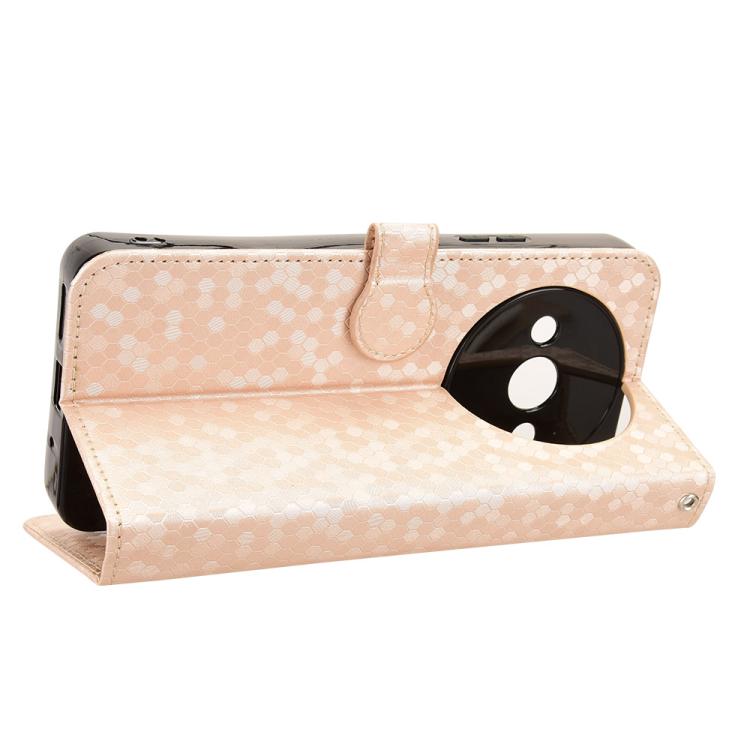 For Oukitel C59 / C59 Pro Honeycomb Dot Texture Leather Phone Case