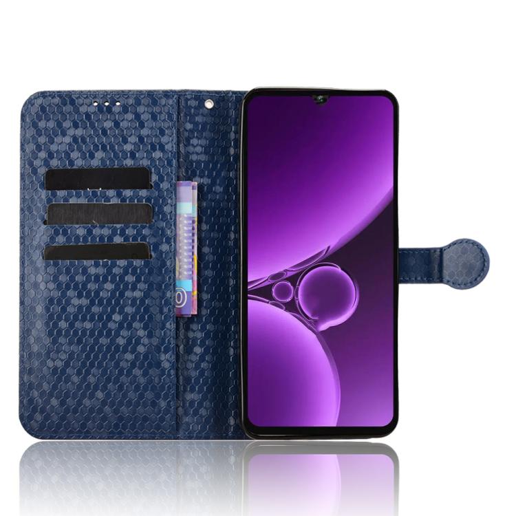 For Oukitel C59 / C59 Pro Honeycomb Dot Texture Leather Phone Case