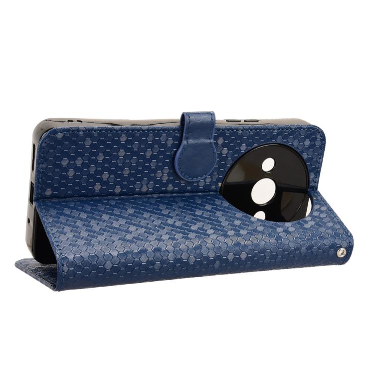 For Oukitel C59 / C59 Pro Honeycomb Dot Texture Leather Phone Case