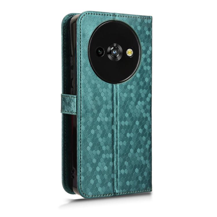 For Oukitel C59 / C59 Pro Honeycomb Dot Texture Leather Phone Case